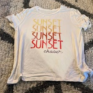 Girls Sunset Chaser T-Shirt. Size L. Art Class brand. Ties on shoulders.